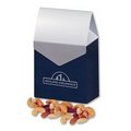 Deluxe Mixed Nuts in Navy & Silver Gable Top Gift Box